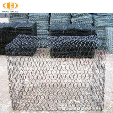 Caixa de Gabion soldada 1x1x1, caixa de gabion soldada de galfan